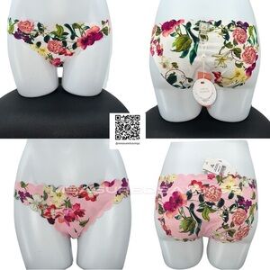 PQ Swim Size Large NWT Reversible Seamless Wave - Summer Hibiscus Full Bottoms